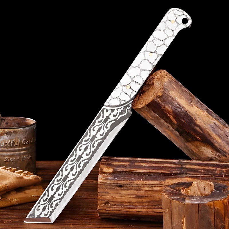 阳江刀具不锈钢一体剔骨手柄斩骨刀锋利多功能剁骨小刀一体成型刀