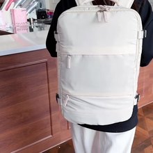 旅行背包女士大容量干湿分离行李包扩容休闲背包男士双肩包电脑包