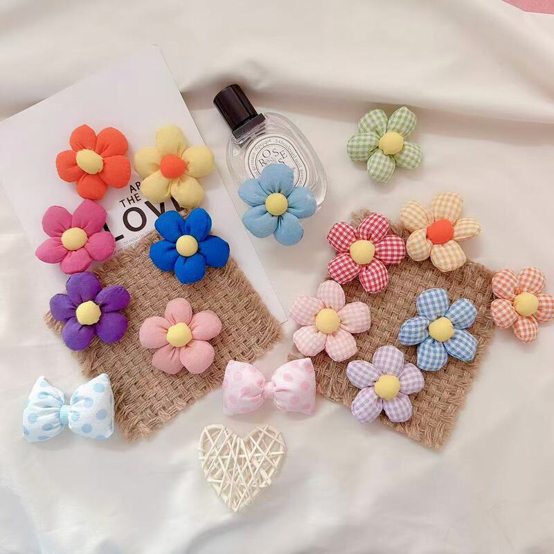 Korean Style Spring and Autumn 2025 New Model 5.5cm Candy-Colored Five-Petal Flower Clothing Accessories Korean Style Spring and Autumn 2025 New Model 5.5cm Candy-Colored Five-Petal Flower Clothing Accessories