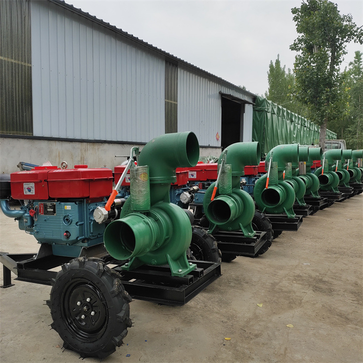 柴油机大8寸浇地灌溉水泵 大流量防汛排涝抽水机