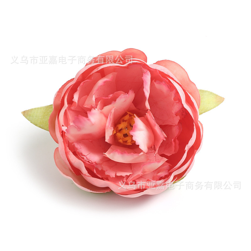 模擬牡丹牡丹花頭シルクフラワー結婚式 DIY 頭飾り布花素材アクセサリー写真装飾造花|undefined