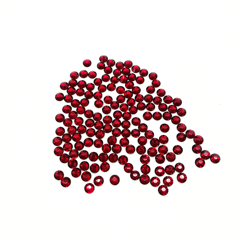 Color redondo taladro de fondo plano accesorios de ropa taladro de uñas accesorios taladro de vidrio DIY taladro de vidrio de color decoración manual