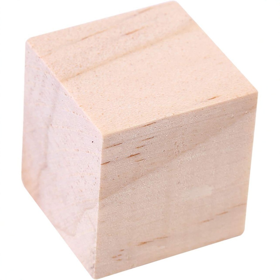 in stock New Zealand Pine Block Diy Model Puzzle Square Small Wood Block Model Material Children's Toys