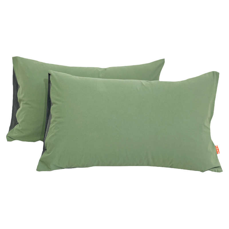 Funda de almohada de color sólido Funda de almohada de algodón puro 48cmx74cm Un par de Funda interior de núcleo de almohada individual 40x60 para el hogar
