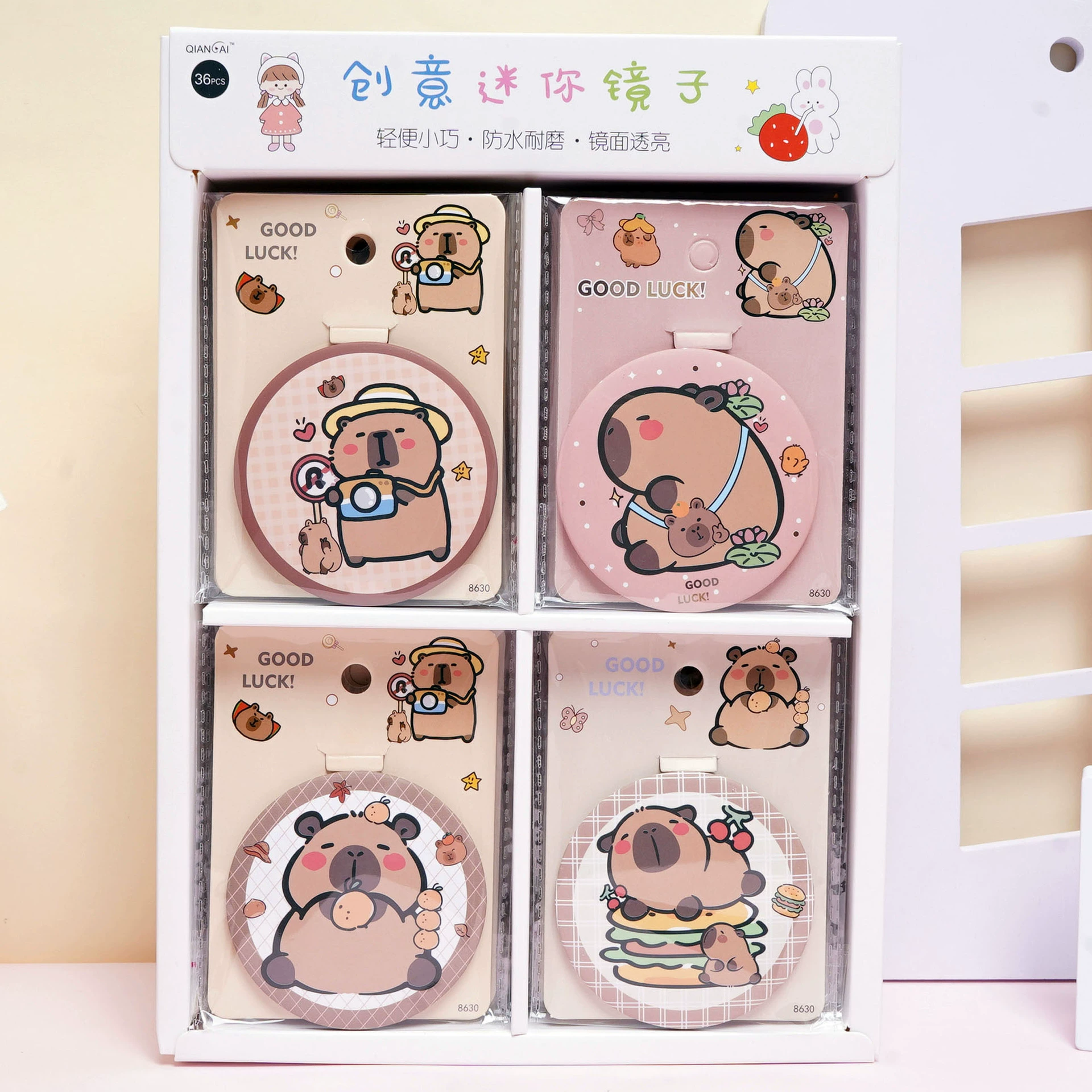 Новый мини-круглое карманное зеркальце Sanrio YJ-014, портативное косметическое зеркало для студентов