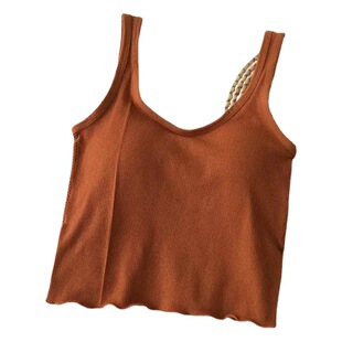 Net Celebrity Explosion/Women's Sports Seamless Big U Back Wrap Chest Sexy Fixed Cup Chest Pad Underwear Bra Long Vest