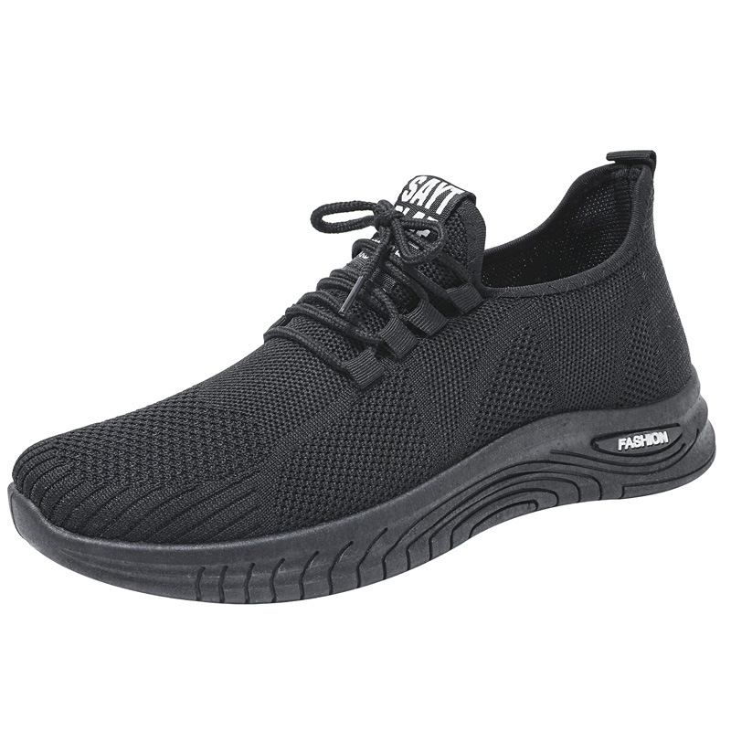D06 zapatos casuales personalizados zapatos deportivos etiquetados comercio exterior para hombres correr zapatos de tejido volador mares fabricantes transfronterizos al por mayor