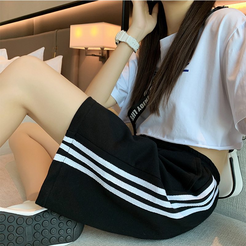 2026년 신상 반바지, 슬림핏 스트레이트 5부 팬츠, 여성용 루즈핏 캐주얼 와이드 팬츠, 아우터용 스포츠 팬츠