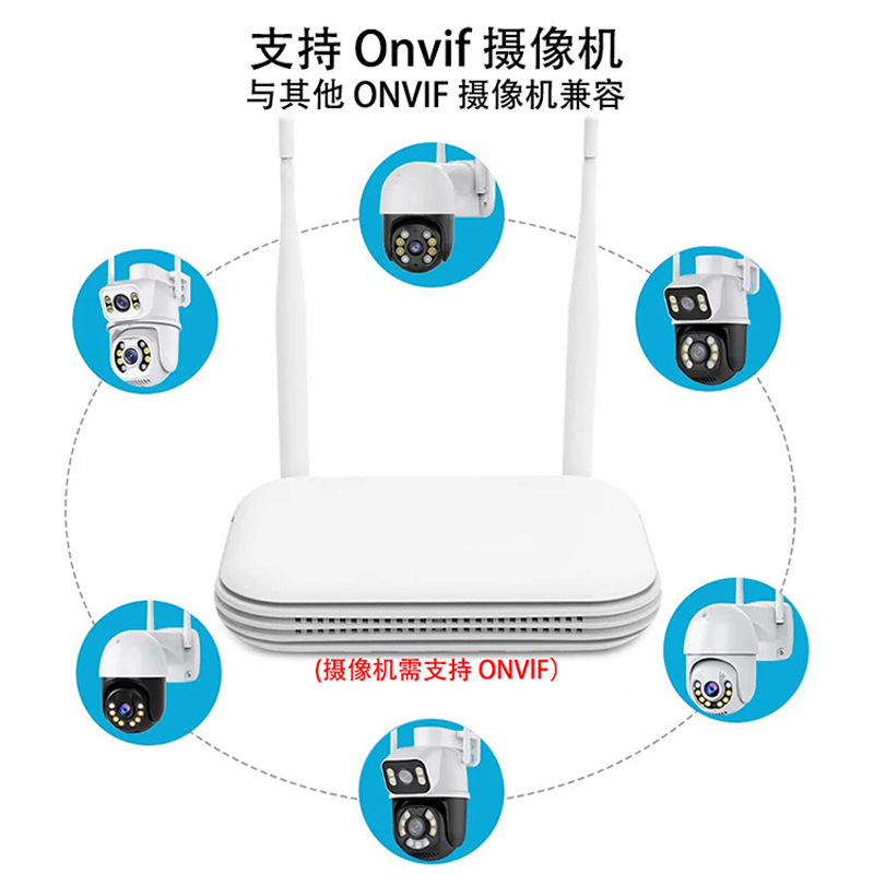 Xiongmai ICSEE WiFi NVR Grabadora de video de vigilancia Cámara de red doméstica de 8 canales Grabadora de video de disco duro NVR