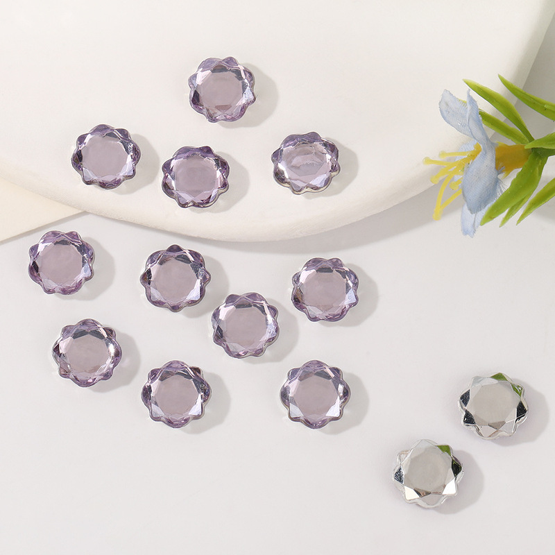 Mirror aurora DIY jewelry accessories, trendy flat-back rhinestones, magic mirror geometric rhinestones, round nail art decorations Mirror aurora DIY jewelry accessories, trendy flat-back rhinestones, magic mirror geometric rhinestones, round nail art decorations