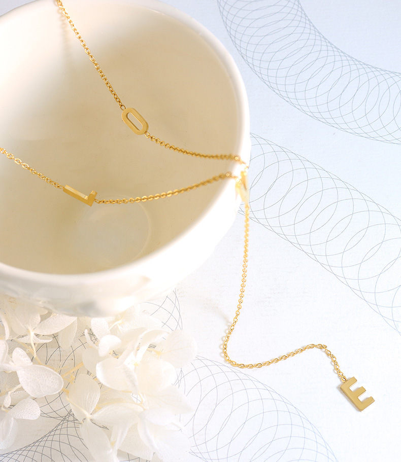 304 Stainless Steel Chain Material Daily Occasion PVD Coated Real Gold Plated Love 304 Stainless Steel Retro Waterproof Non Tarnish 304 Stainless Steel Sweater Chain