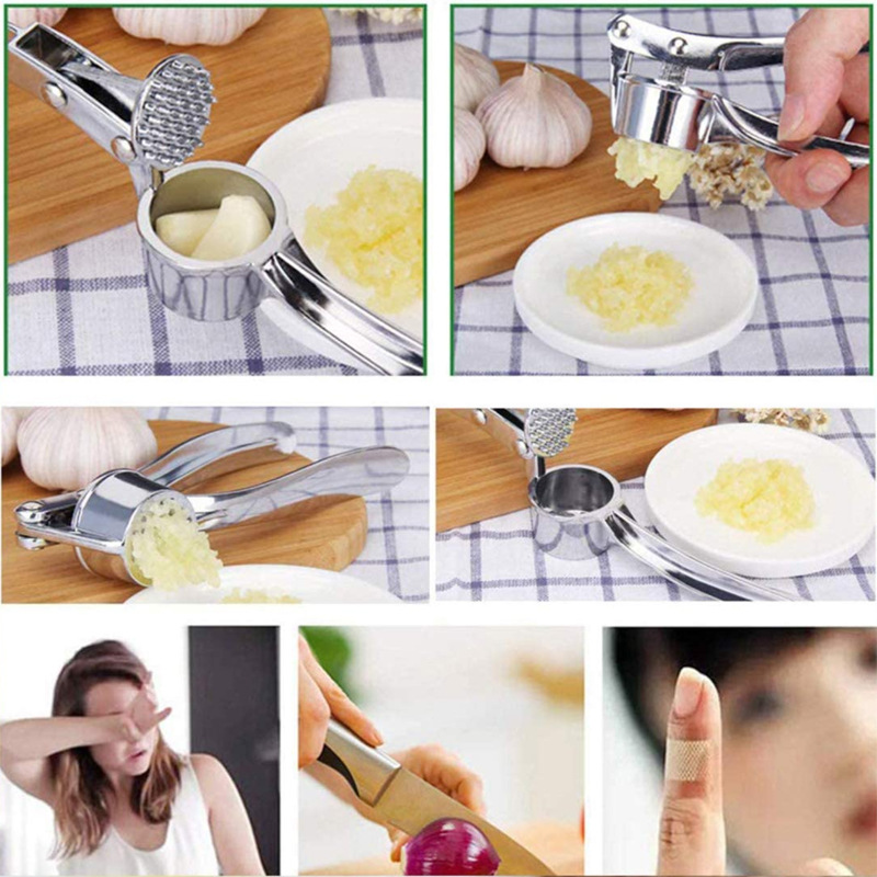 Garlic press, garlic press zinc alloy manual garlic press CJ07047