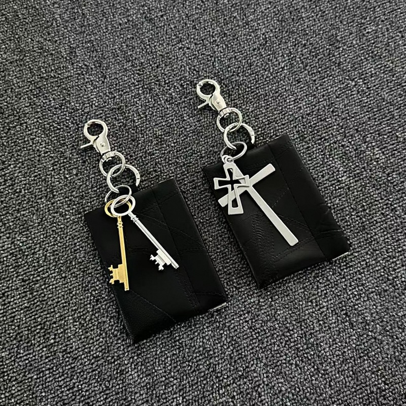 Ainwos クロスボーダーの新しいトレンディなポータブルコインカードホルダーキーホルダーペンダント男性と女性のトレンディなウェアラブルアクセサリー|undefined