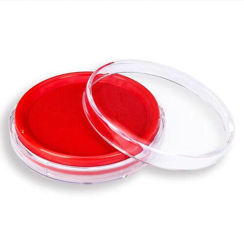 Circular Quick-Dry Ink Pad Stamping Handprint Ink Pot Box Office Finance Round Box Red Oil-Based Ink Pad Dahua Stationery