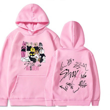 外贸新专辑Stray Kids女士连帽卫衣嘻哈流浪小孩帽衫套头上衣外套