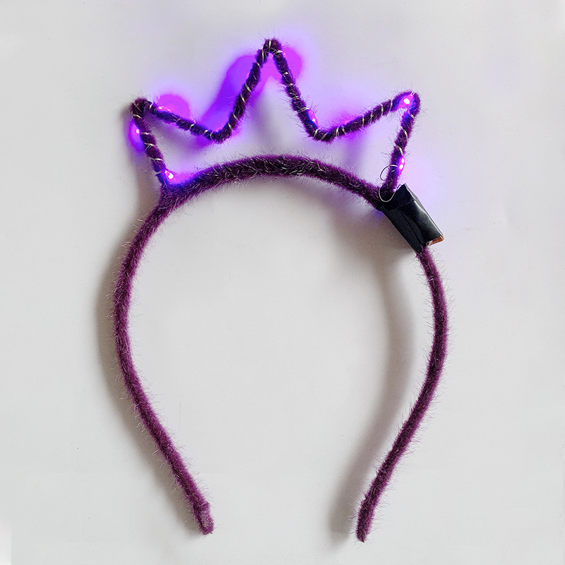 빛나는 와이어 크라운 퍼플