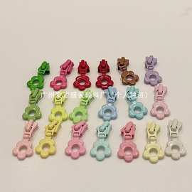 FL 厂家批发3号树脂花朵拉链头箱包配件服饰配饰 手工diy服装辅料