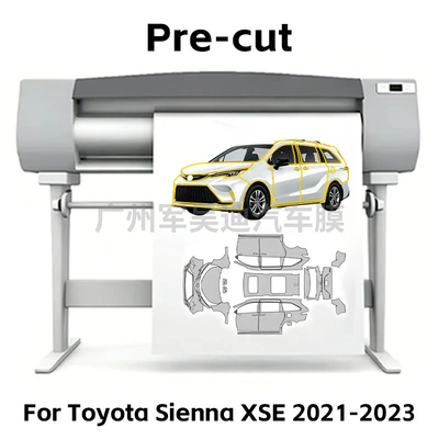 Suitable for Sienna Xse 2021-2023 Pre-Cut Tpu Transparent Matte Car Protective Film Self-Healing Ppf