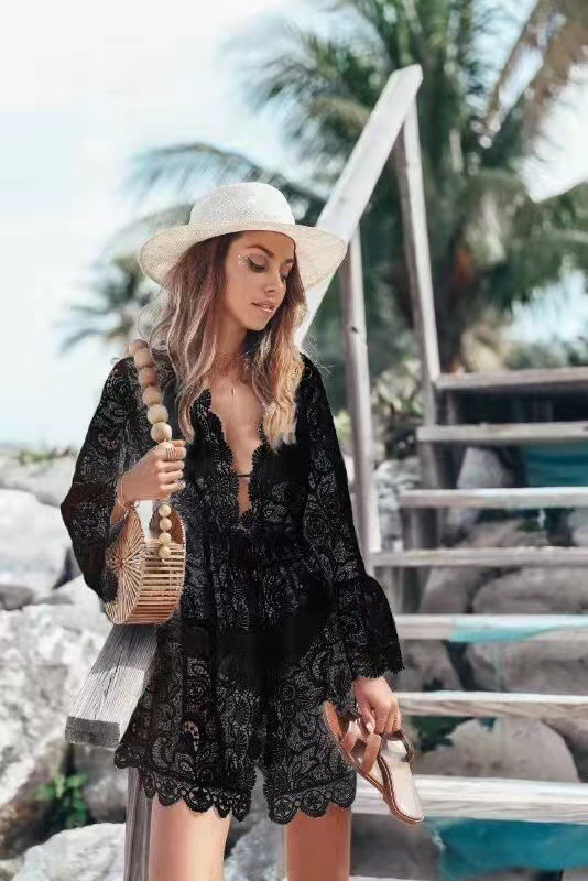 Womenu0027S Sexy Solid Color Polyester Cover Ups