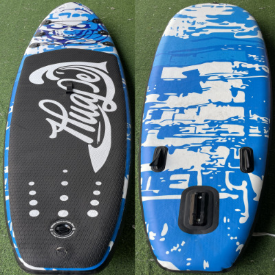 esqueleto azul profundo SUP tabla de remo inflable para adultos de pie tabla de surf plegable tabla de esquí acuático conveniente