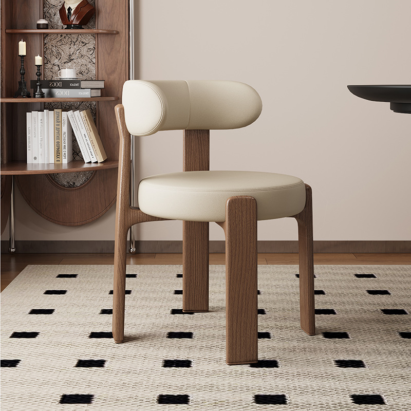 Sillas de comedor de madera sólida retrógrada francesa sillas de comedor de estilo medieval sillas de diseño de alta calidad sillas de respaldo nórdicas