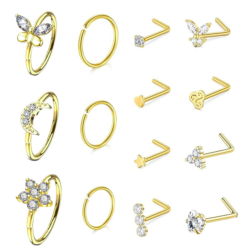 Silver pointed spike labret stud material detail