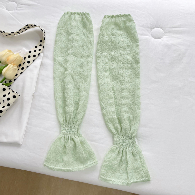 Ice Silk oversleeve verano de las Mujeres Nuevo todo partido campana manga brazo protección hielo manga suelta brazo protección transpirable guantes de protección solar