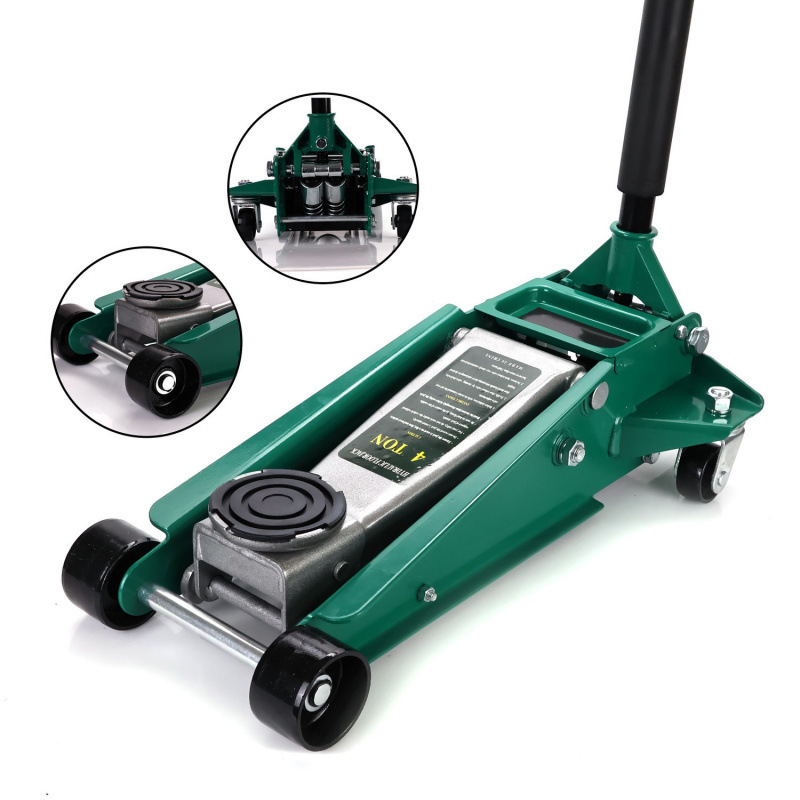 4 toneladas de gato de doble bomba nuevo vehículo de mantenimiento hidráulico hidráulico horizontal SUV fuera de carretera cambio de neumáticos gato especial para reparación de automóviles