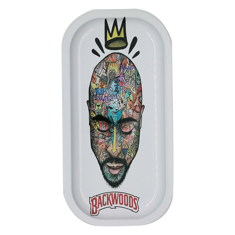 Customized Dining Table Metal Plate Desktop Garbage Storage Plate Fruit Candy Plate Colorful Printing Multiple Patterns Customized Dining Table Metal Plate Desktop Garbage Storage Plate Fruit Candy Plate Colorful Printing Multiple Patterns