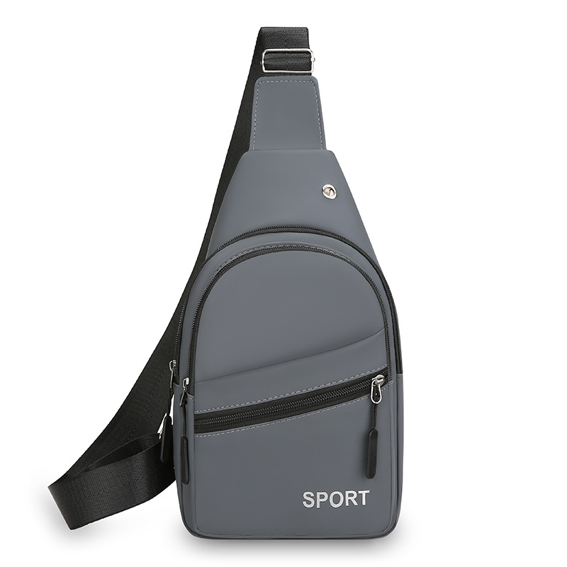 Bolso de pecho simple, bolso de hombre, nuevo tipo de bolso de hombro casual de negocios, bolso de pecho de textura, bolso transfronterizo versátil.