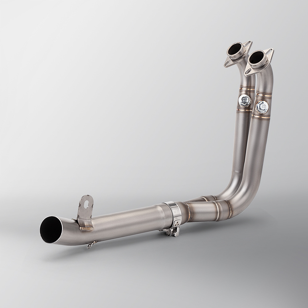 Suitable for non-destructive installation of Chunfeng 450SR modified stainless steel front 89 barrel tail AR muffler car