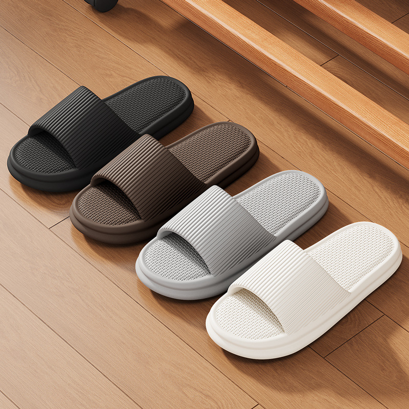 Yiwu In-Stock Bathroom Slippers for Women, Summer Couple's Sandals, Shower Slide Slippers, Eva Slippers, Home Large Size Slippers