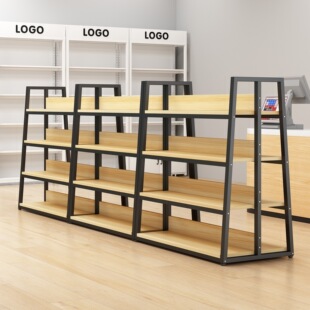 Nakajima Shelf Display Rack Cosmetics Display Cabinet Convenience Store Stationery Store Multi-Layer Double-Sided Combination Supermarket Storage P^