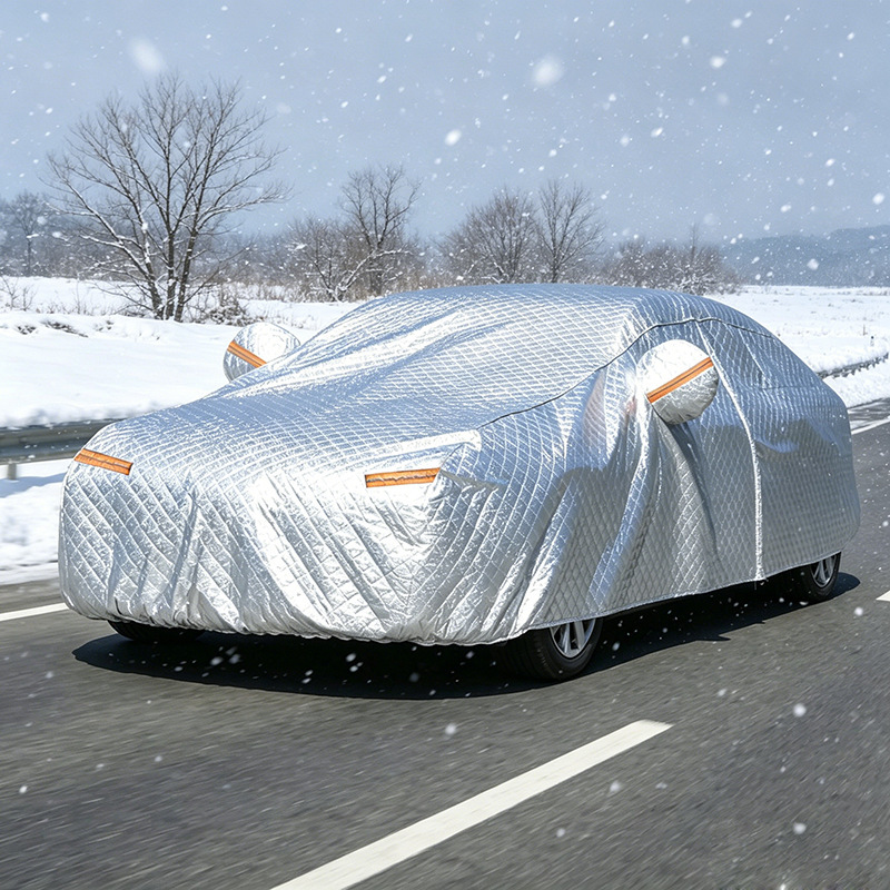 Car cover made of thickened Oxford cloth, dustproof, snowproof, frostproof, and hailproof, specifically designed for sedans