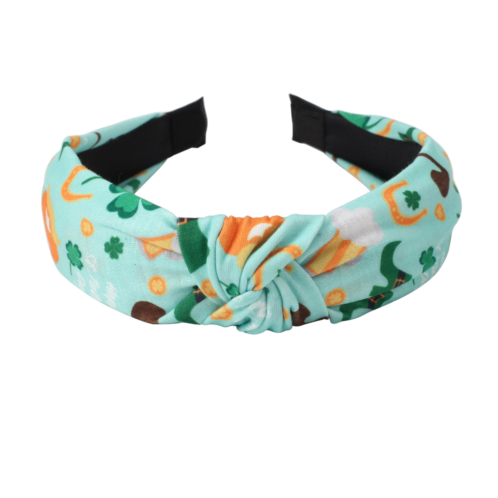 134g Weight Hair Band Hair Accessories Type 1 Piece Quantity Party, Festival Occasion St. Patrick Festival Shamrock Pattern All Seasons Season Women's Gender Classic Style Style Green Color Classic Style Women's Shamrock Cloth Hair Band 9