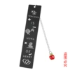 SQD004 Bookmark Single Side Glossy Black