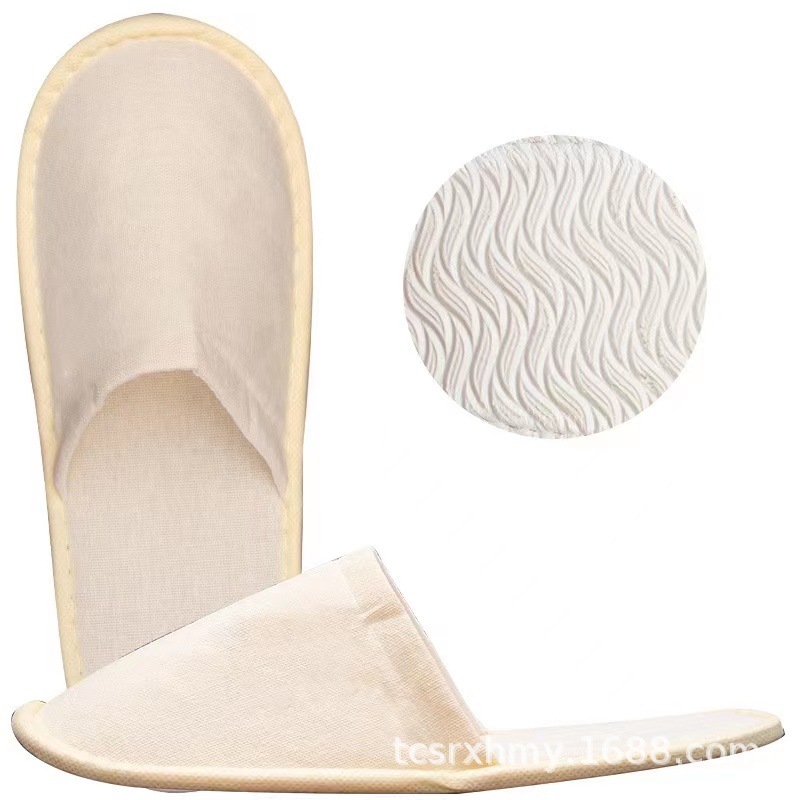 [폭발] 노란색 면 슬리퍼 (프리 사이즈, 38 ~ 43 야드, 6mm 미끄럼 방지 밑창에 적합)