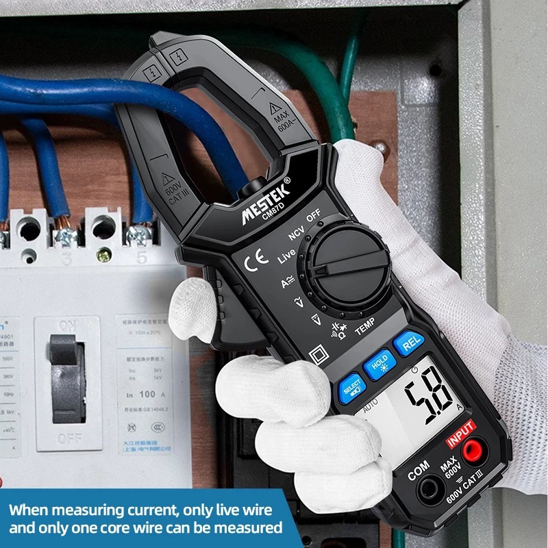 Цифровой зажим-счетчик высокой точности переменного тока переменного тока-многофункциональный автоматический антигоревший мультиметр CM87D мультиметр