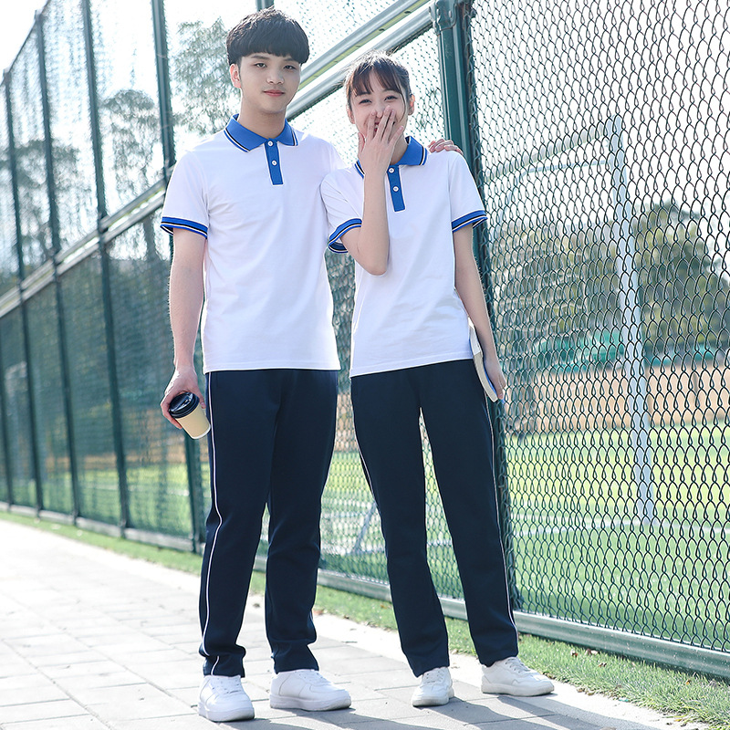 Uniforme de escuela de verano, pantalones de manga corta, ropa deportiva de escuela secundaria, ropa de escuela secundaria, ropa de clase de manga corta, chaqueta de verano