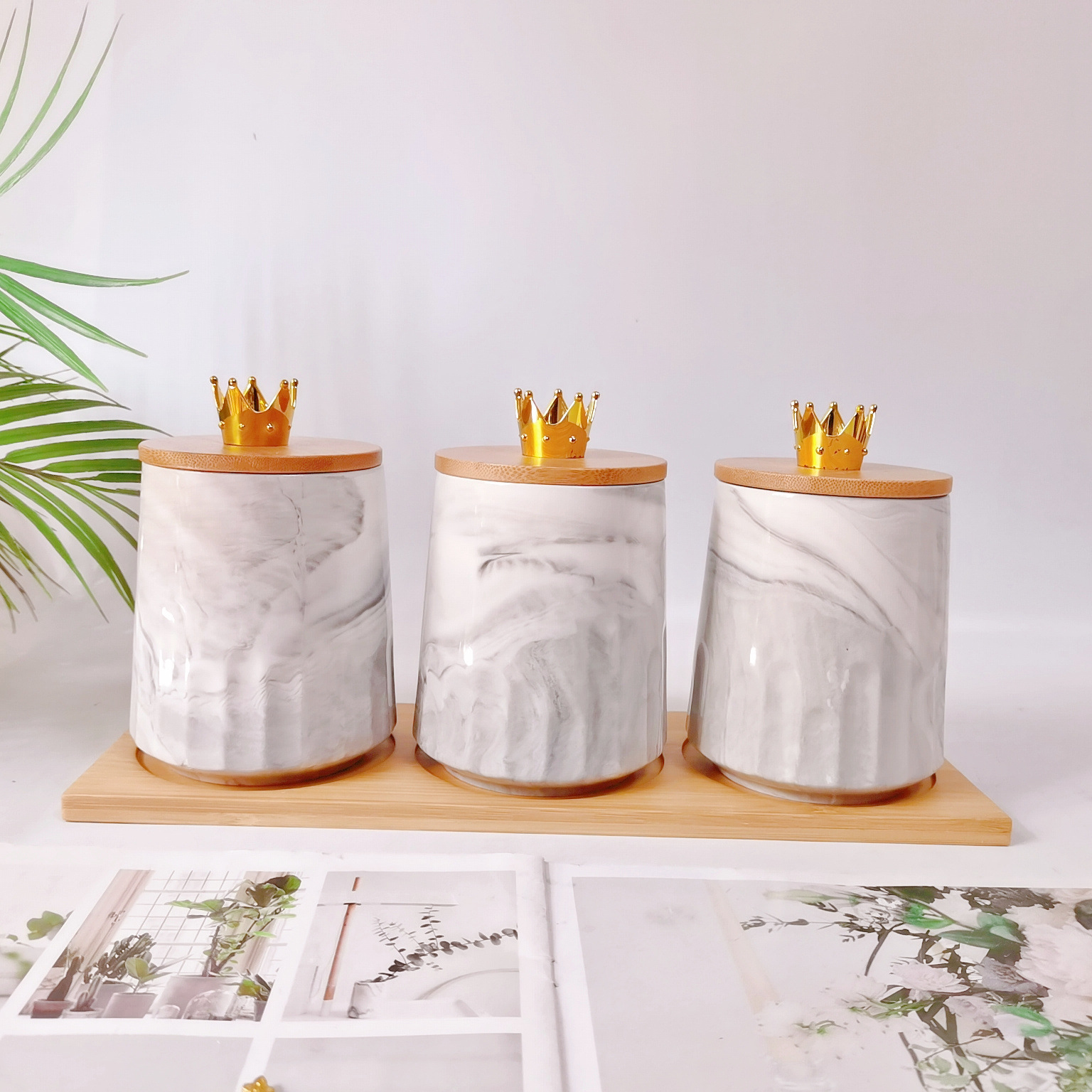 Transfronterizo de exportación jasador de cerámica jarra de condimento de cerámica de color suelo sellado tarro de almacenamiento tarro de café