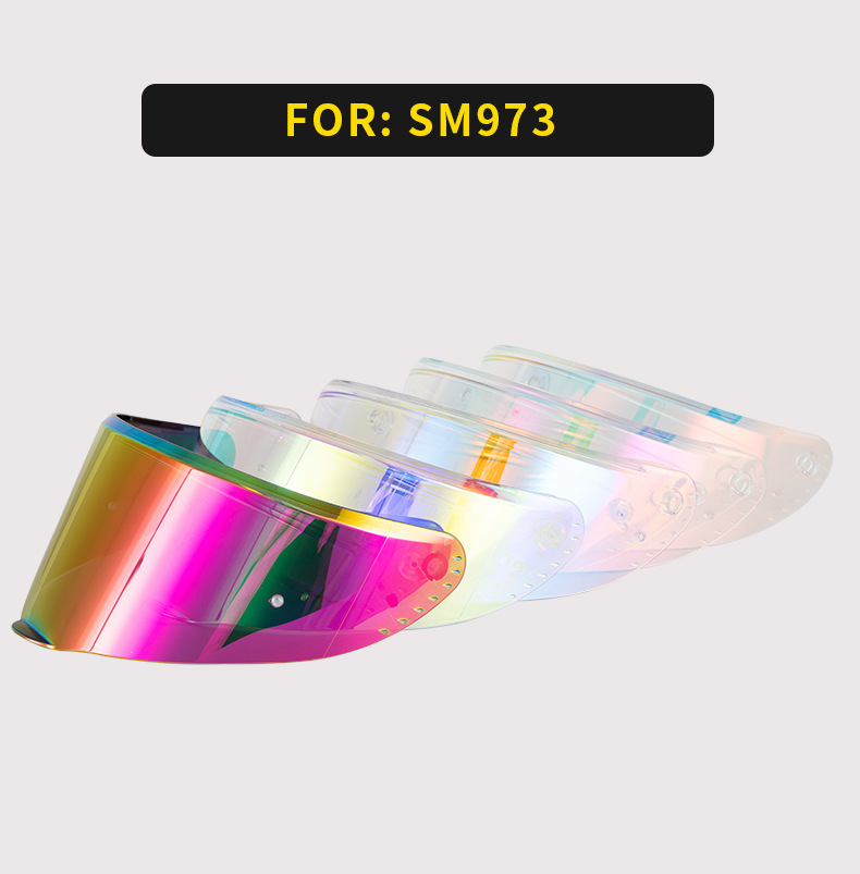 Soman Motorcycle Helmet Lens Suitable for Sm973 Helmet Anti-Uv Visor Helmet Safety Accessories