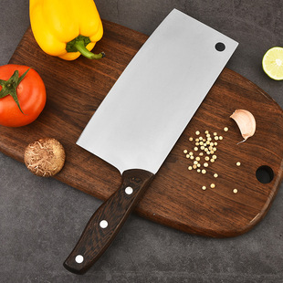 Yangjiang Kitchen Knife Household Knife Stainless Steel Chef Chopping Knife Kitchen Meat Cutting Vegetable Slicing Knife Front Cutting and Rear Chopping Knife