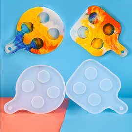 diy滴胶模具树脂酒杯托盘红酒啤酒架环氧树脂硅胶模具杯垫烘焙