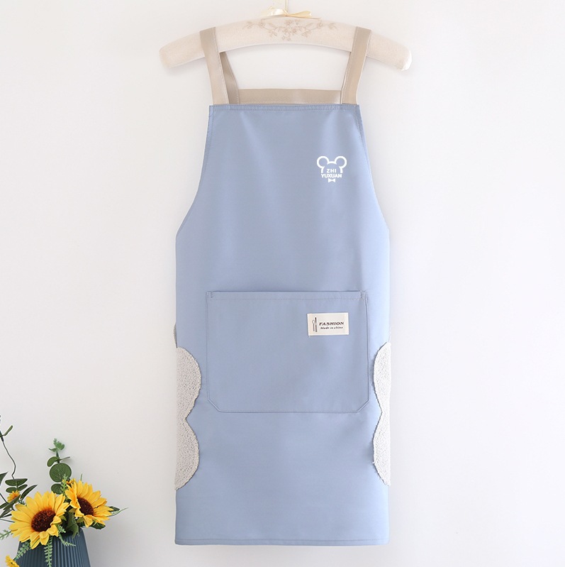 3 층 복합 닦아 손 미키-하늘 블루