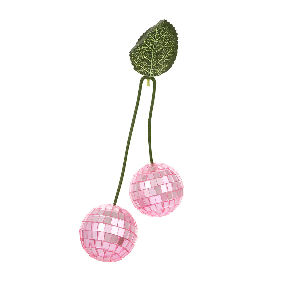 クロスボーダーのホットタイプのディスコボールのさくらんぼの装飾品は誕生日パーティーのパーティーに鏡のボールを飾って葉の道具を持ちます。