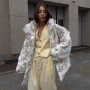外贸保暖印花跨境棉服