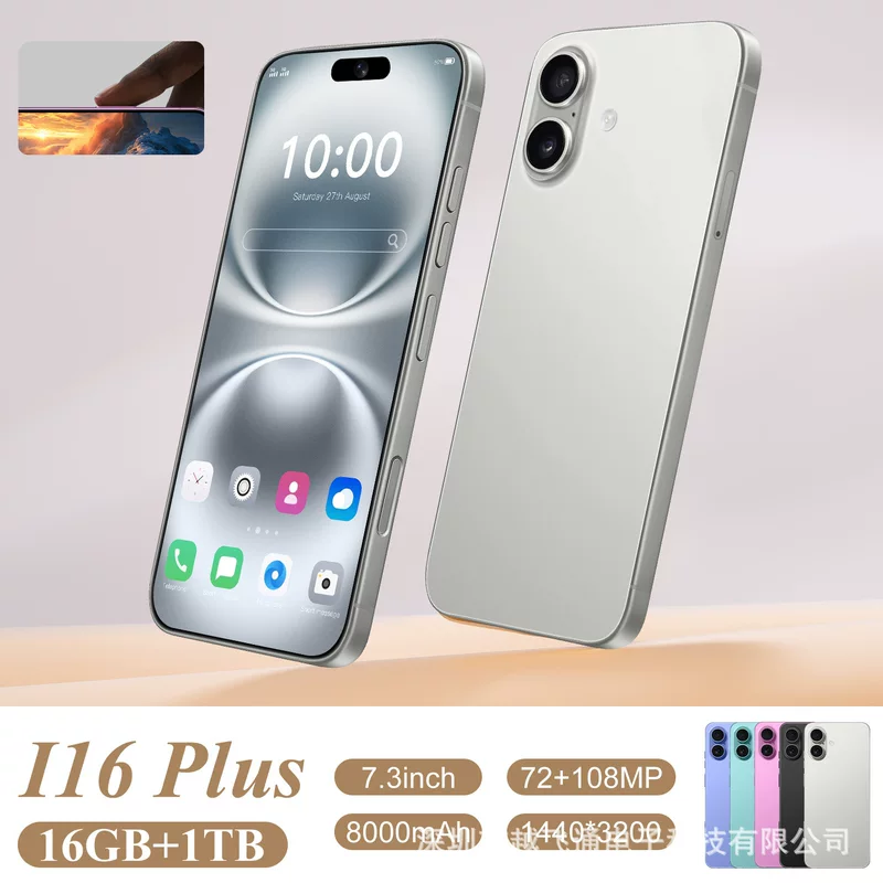 Умный мобильный телефон, Intel Core i16, 16plus, 5G, Android