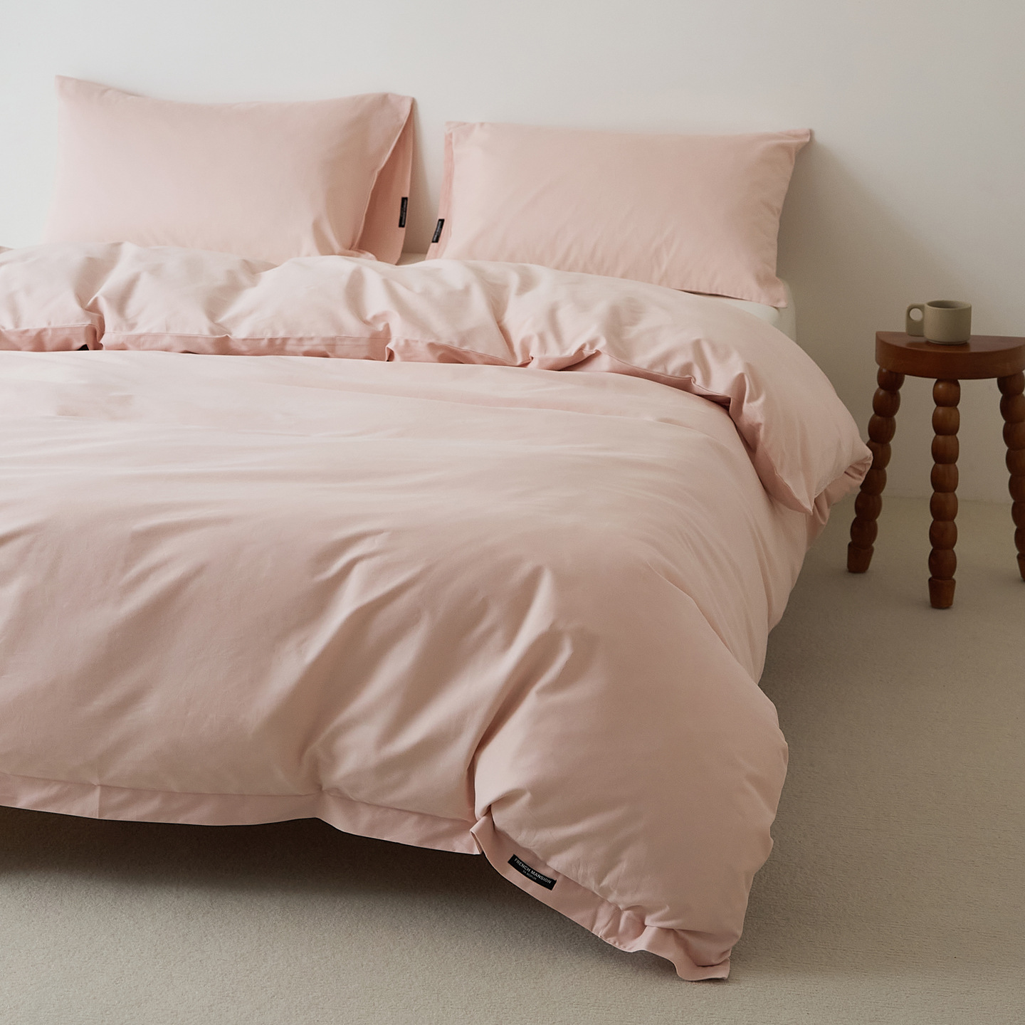 100s純綿の綿の長い綿の毛を磨いて布団カバーの単品の秋冬の厚いベッドカバーの綿の布団カバーの純色のシーツの枕カバー