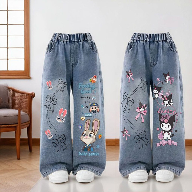 Girls' Jeans Spring and Autumn 2026 New Style for 3-6 Year Old Girls, 8-9 Year Old Children, Straight-Leg Pants, Spring Outfit, 12-Year-Old Kids' Dad-Style Pants Girls' Jeans Spring and Autumn 2026 New Style for 3-6 Year Old Girls, 8-9 Year Old Children, Straight-Leg Pants, Spring Outfit, 12-Year-Old Kids' Dad-Style Pants