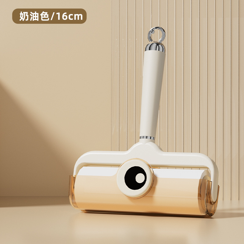 粘毛器滚筒带盖滚筒粘毛器加宽地毯毛发粘毛器可撕式纸宠物除毛器